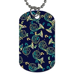 French Horn Dog Tag (two Sides) by BubbSnugg