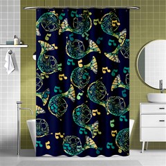 French Horn Shower Curtain 48  X 72  (small)  by BubbSnugg