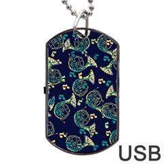 French Horn Dog Tag Usb Flash (one Side) by BubbSnugg