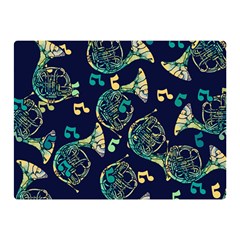 French Horn Double Sided Flano Blanket (mini)  by BubbSnugg