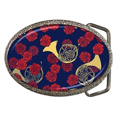 Roses French Horn  Belt Buckles by BubbSnugg