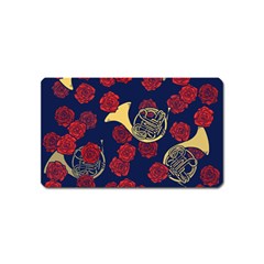 Roses French Horn  Magnet (name Card) by BubbSnugg