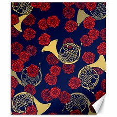 Roses French Horn  Canvas 8  X 10  by BubbSnugg