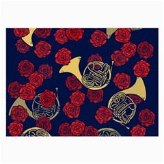 Roses French Horn  Large Glasses Cloth (2 Sides) by BubbSnugg