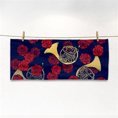 Roses French Horn  Hand Towel by BubbSnugg