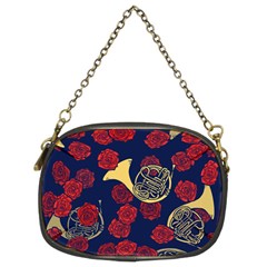 Roses French Horn  Chain Purse (two Sides) by BubbSnugg