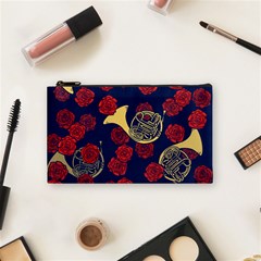 Roses French Horn  Cosmetic Bag (small) by BubbSnugg