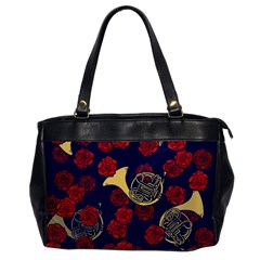 Roses French Horn  Oversize Office Handbag by BubbSnugg