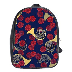 Roses French Horn  School Bag (xl) by BubbSnugg