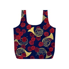 Roses French Horn  Full Print Recycle Bag (s) by BubbSnugg