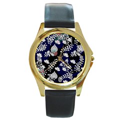 Vivitry Round Gold Metal Watch