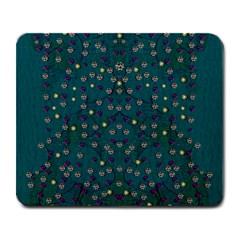 Reef Filled Of Love And Respect With  Fauna Ornate Large Mousepads by pepitasart