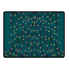 Reef Filled Of Love And Respect With  Fauna Ornate Fleece Blanket (small) by pepitasart