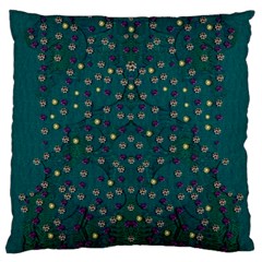 Reef Filled Of Love And Respect With  Fauna Ornate Large Cushion Case (two Sides) by pepitasart