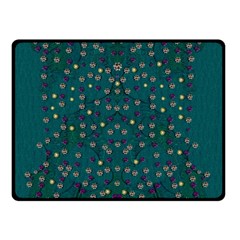 Reef Filled Of Love And Respect With  Fauna Ornate Double Sided Fleece Blanket (small)  by pepitasart