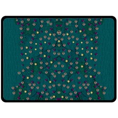 Reef Filled Of Love And Respect With  Fauna Ornate Double Sided Fleece Blanket (large)  by pepitasart