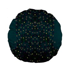 Reef Filled Of Love And Respect With  Fauna Ornate Standard 15  Premium Flano Round Cushions by pepitasart