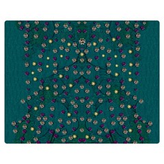 Reef Filled Of Love And Respect With  Fauna Ornate Double Sided Flano Blanket (medium)  by pepitasart