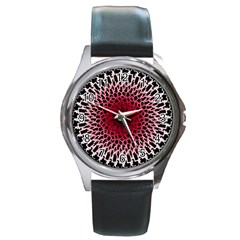 Gradient Spirograph Round Metal Watch by JayneandApollo