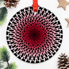 Gradient Spirograph Ornament (round) by JayneandApollo