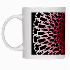 Gradient Spirograph White Mugs by JayneandApollo