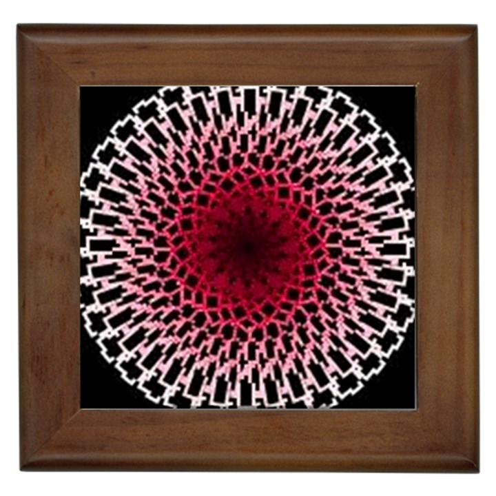 Gradient Spirograph Framed Tile