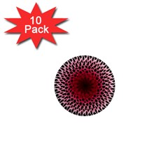 Gradient Spirograph 1  Mini Magnet (10 Pack)  by JayneandApollo