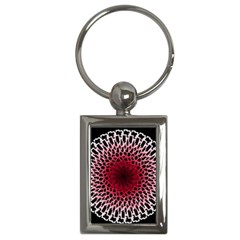 Gradient Spirograph Key Chain (rectangle)