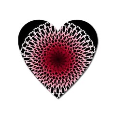 Gradient Spirograph Heart Magnet by JayneandApollo