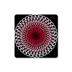 Gradient Spirograph Square Magnet by JayneandApollo