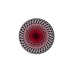 Gradient Spirograph Golf Ball Marker by JayneandApollo