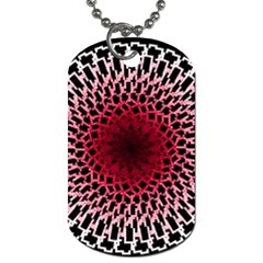 Gradient Spirograph Dog Tag (two Sides)