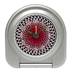 Gradient Spirograph Travel Alarm Clock