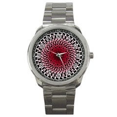 Gradient Spirograph Sport Metal Watch by JayneandApollo