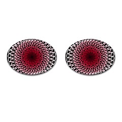 Gradient Spirograph Cufflinks (oval) by JayneandApollo