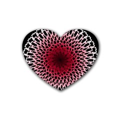 Gradient Spirograph Rubber Coaster (heart) 