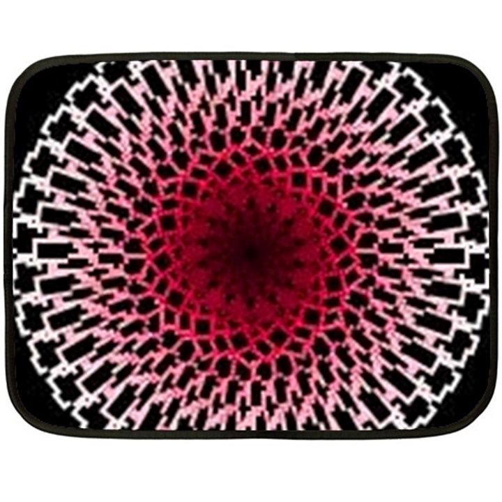 Gradient Spirograph Double Sided Fleece Blanket (Mini) 