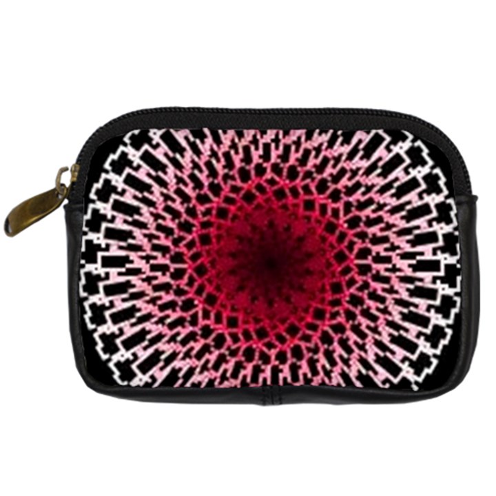 Gradient Spirograph Digital Camera Leather Case