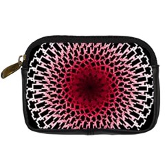 Gradient Spirograph Digital Camera Leather Case by JayneandApollo