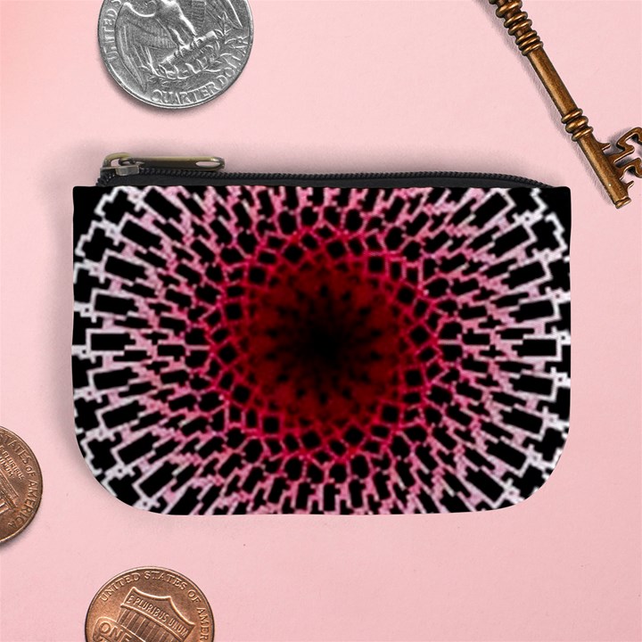 Gradient Spirograph Mini Coin Purse