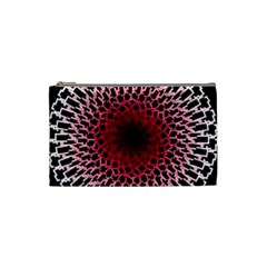 Gradient Spirograph Cosmetic Bag (small) by JayneandApollo