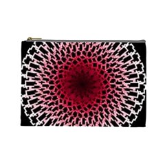 Gradient Spirograph Cosmetic Bag (large) by JayneandApollo