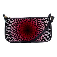 Gradient Spirograph Shoulder Clutch Bag