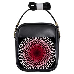 Gradient Spirograph Girls Sling Bag by JayneandApollo