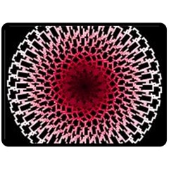 Gradient Spirograph Fleece Blanket (large)  by JayneandApollo