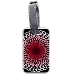 Gradient Spirograph Luggage Tag (one Side) by JayneandApollo