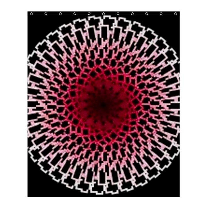 Gradient Spirograph Shower Curtain 60  x 72  (Medium) 