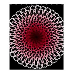 Gradient Spirograph Shower Curtain 60  X 72  (medium)  by JayneandApollo