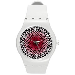 Gradient Spirograph Round Plastic Sport Watch (m) by JayneandApollo