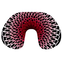 Gradient Spirograph Travel Neck Pillow by JayneandApollo